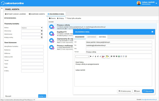 Moduł Kampanie Email